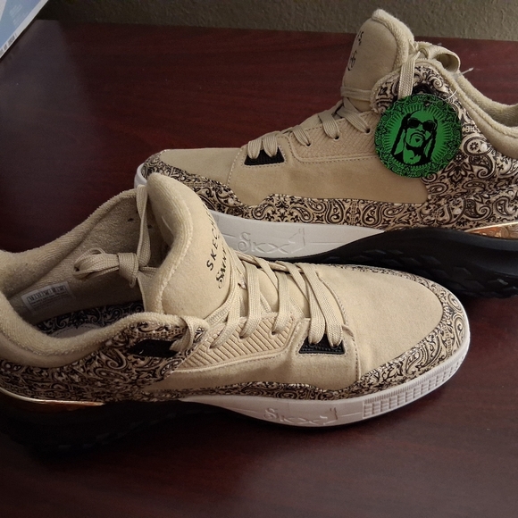 Skechers Mens Snoop Dogg Sizzle Buckets Blazed Gold Shoes (NWT) - Picture 1 of 8